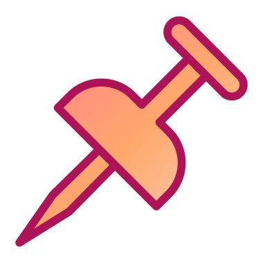 İğne. Web simgesi basit illüstrasyon