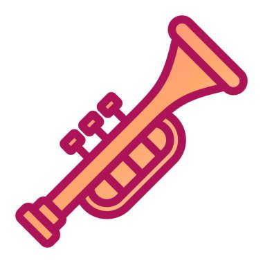 müzik enstrümanı modern ikon vektör çizimi 