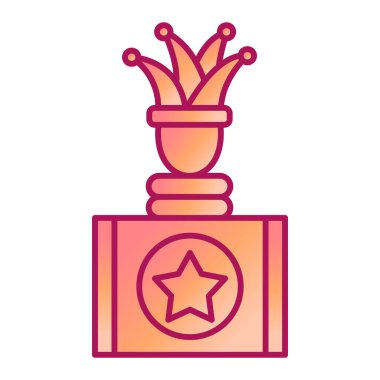 Kupa. Web simgesi basit illüstrasyon