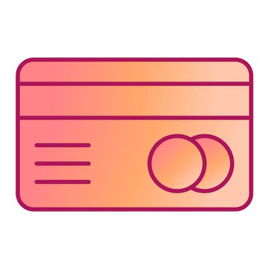 Kredi kartı ikonu vektör illüstrasyonu