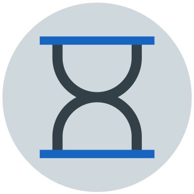 Kum saati. Web simgesi basit illüstrasyon