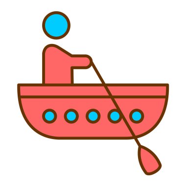 tekne ikonu vektör illüstrasyonu