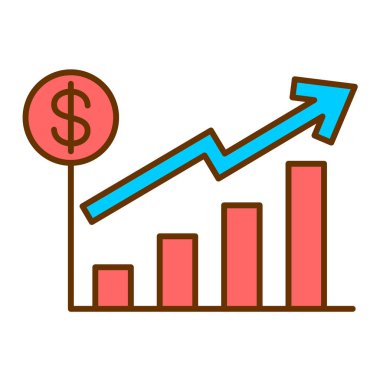 dolar sembollü iş büyümesi grafiği çizimi