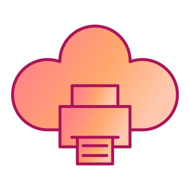 Bulut hesaplama teknolojisi vektör çizimi