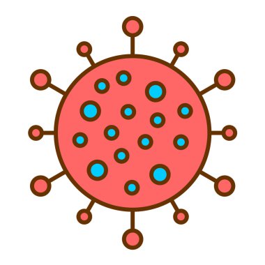 Virüs hastalığı ikonu. bakteri sembolü