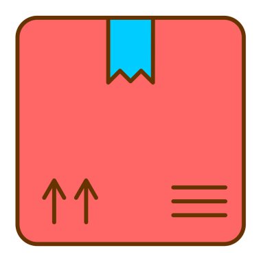 kutu web simgesi basit illüstrasyon