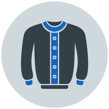 Ceket. Web simgesi basit illüstrasyon