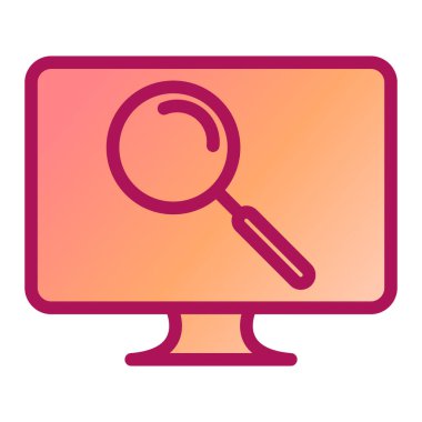 Arama simgesi vektör illüstrasyonu