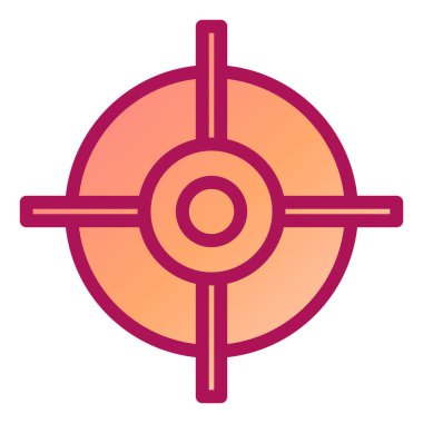 Hedef. Web simgesi basit illüstrasyon