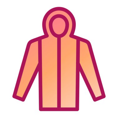 Ceket. Web simgesi basit illüstrasyon