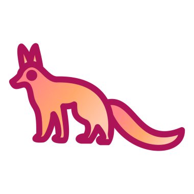 şirin çizgi film hayvanı, vektör illüstrasyonu