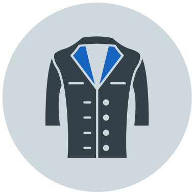 Ceket. Web simgesi basit illüstrasyon