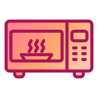 Fırın. Web simgesi vektör illüstrasyonu