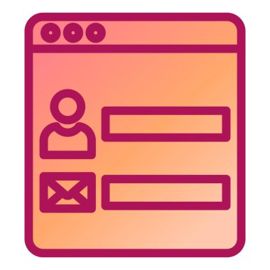 tarayıcı simgesi vektör illüstrasyonu