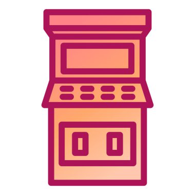 Oyun Konsolu modern ikon vektör çizimi 