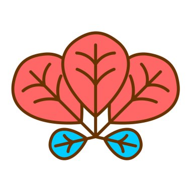 Yaprak simgesi vektör illüstrasyonu