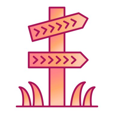 İşaret levhası Web simgesi basit illüstrasyon