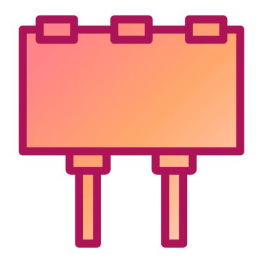 Tahta. Web simgesi basit illüstrasyon