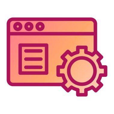 Ayarlama. Web simgesi basit illüstrasyon