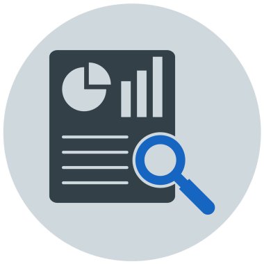 Analiz et. Web simgesi basit tasarım