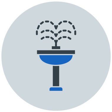 çeşme modern simge vektör illüstrasyonuName 