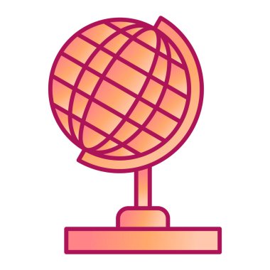 Küre. Web simgesi basit illüstrasyon