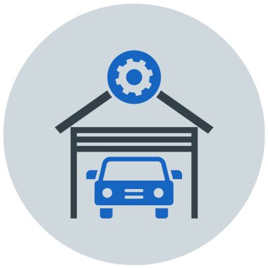 Araba garajı. Web simgesi