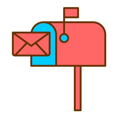 posta iletisi simgesi vektör çizimi grafik tasarımı
