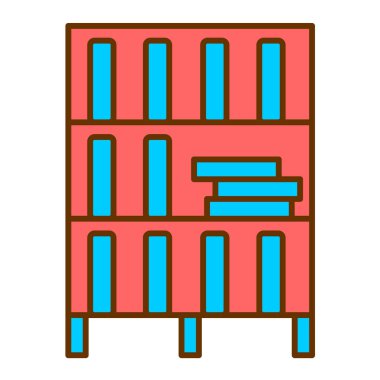 kitaplık vektör illüstrasyonu