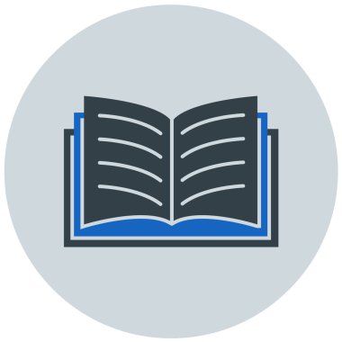 Kitap. Web simgesi basit illüstrasyon