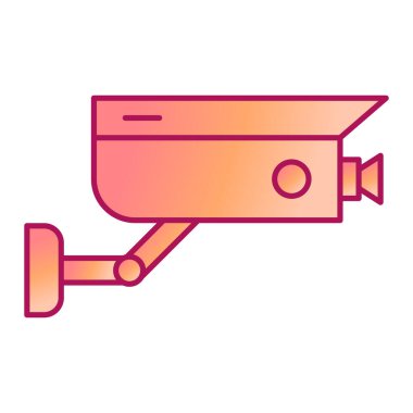 ccTV kamera simgesi vektör illüstrasyon grafik tasarımı