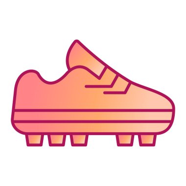 Spor ayakkabı ikonu. Çizgi çizimi, spor ayakkabı vektörü çizimi. beyaz arkaplanda izole