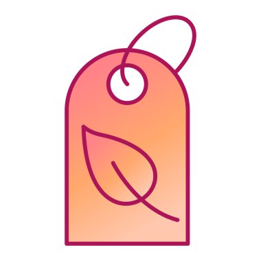 Bir etiket simgesinin vektör illüstrasyonu