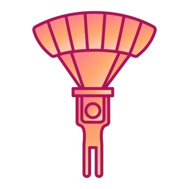 Modern paraşüt simgesinin vektör çizimi