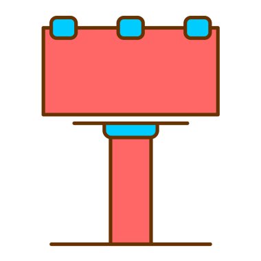 Metnin için boş alanı olan tahta