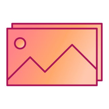 resim simgesi vektörü beyaz arkaplanda izole edildi