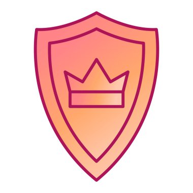 kalkan simgesi, izole, vektör illüstrasyonu