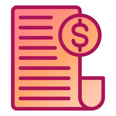 Dolar. Web simgesi basit illüstrasyon