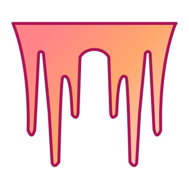 Çizgi film resim bırakma simgesinin vektör çizimi