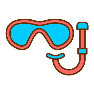 yüzme havuzu ikonu vektör illüstrasyonu