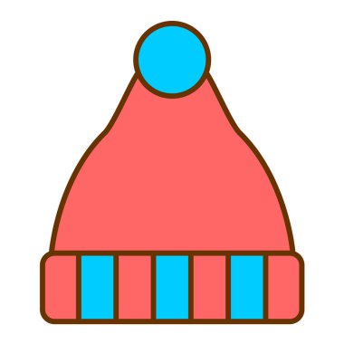 Noel şapkası vektör illüstrasyonu