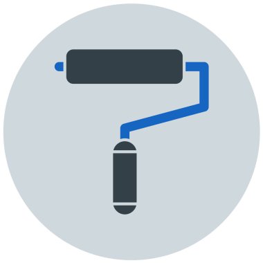 Boyacı Roller modern ikon vektör çizimi 