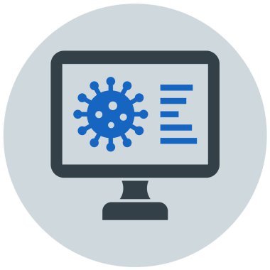 Virüs. Web simgesi basit illüstrasyon