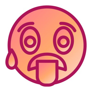 Yüz simgesi vektör illüstrasyonu