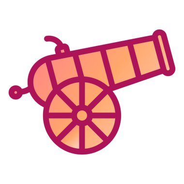 Ortaçağ silah ikonu. vektör illüstrasyonu