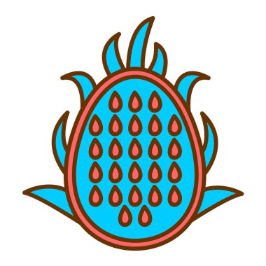 meyve Web simgesi vektör illüstrasyonu 