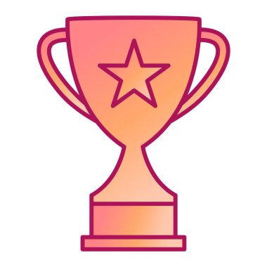 kupa ikonu vektör illüstrasyon tasarımı