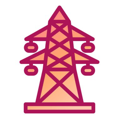 Bir güç kulesi simgesinin vektör çizimi