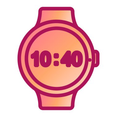 Saat vektör illüstrasyon tasarımı ile akıllı twatch