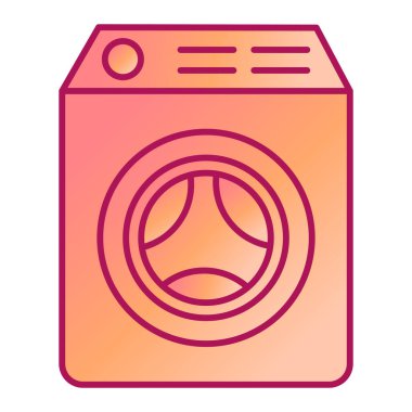 çamaşır makinesi simgesi. Web için basit temizleyici vektör çizgisi simgeleri